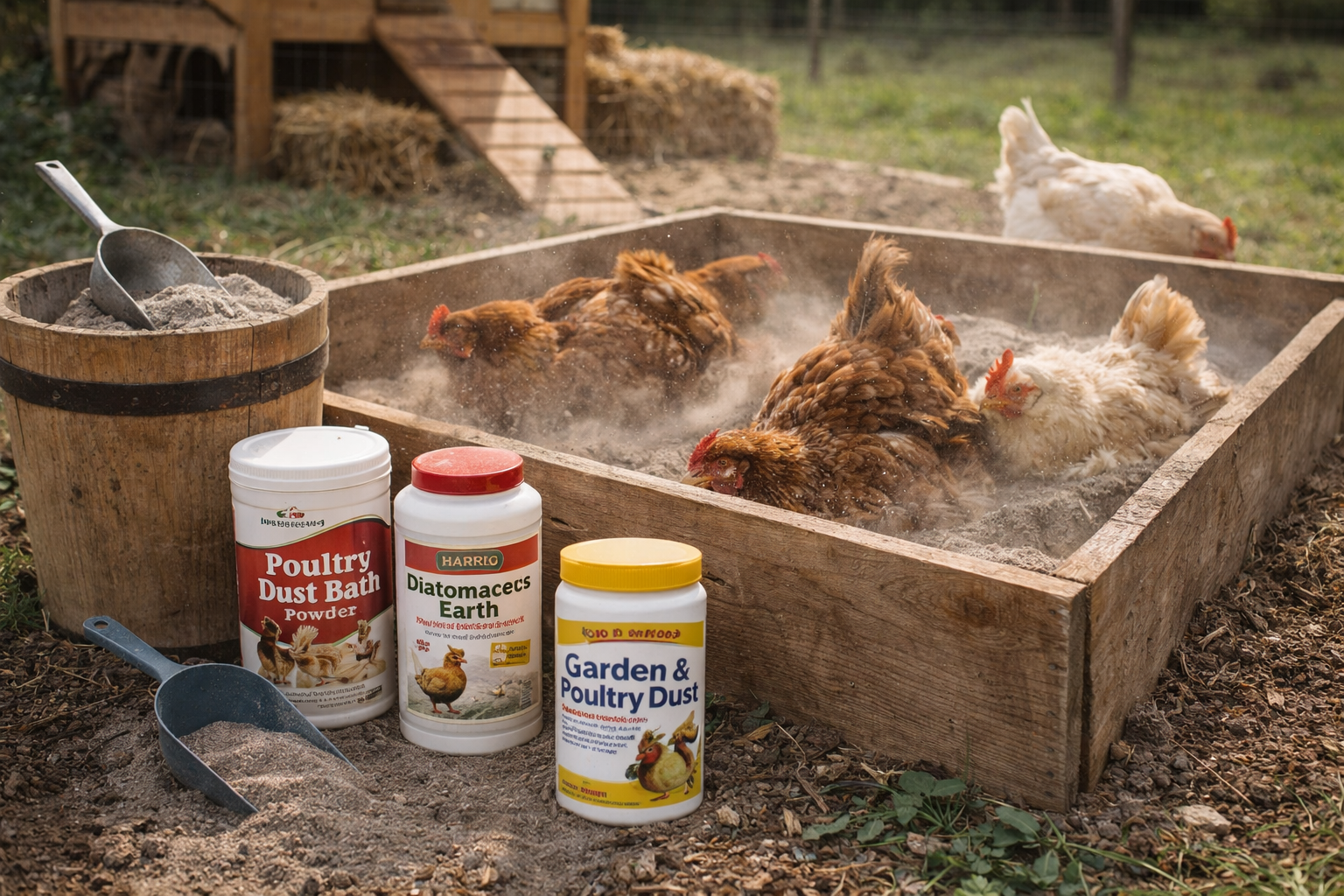 Chicken Dust Bath Supplies