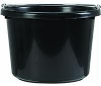 Little Giant Farm & Ag P8BLACK 8 Quart Black Plastic Buckets