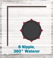 Incubator Warehouse Noble Nest 360° Poultry Waterer (5 Gallon, 8 Nipples, add on Water Stand Available)