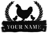 Custom Chicken Coop Signs, Personalized Funny Chicken Coop Signs, Custom Metal Farm Sign for Outdoor, Chick Hen House Sign Funny Farmhouse Outside Wall Decor Gift
