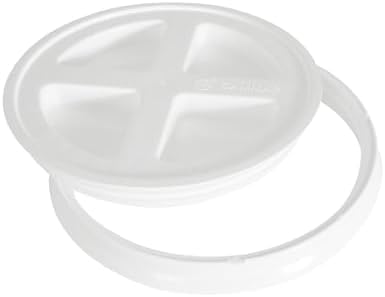 Gamma2 Seal Lid White | For Pet Food Storage | Fits 3.5-7 Gallon Buckets | BPA Free | Pack of 12