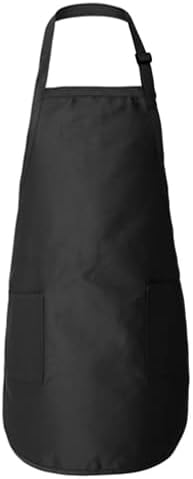 Personalize TEXT Full-Length Apron with Pockets Q4350 / Embroidery Text Apron/Custom Text Apron/Embroidery Apron