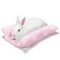 MEWTOGO 15.7" x 14" Bunny Bed for Rabbit Cage - 15.7 x 14In, Pink - Star, flannel, Thickened & Soft by MEWTOGO