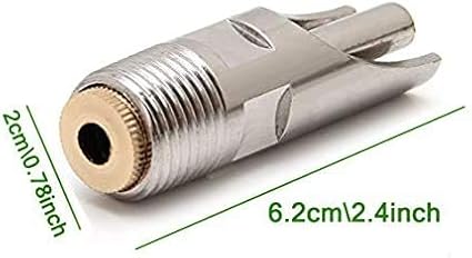 Stainless Steel Pig Waterer,NPT 1/2" Automatic Pig Nipple Drinker Feeder Waterer (5 pcs)