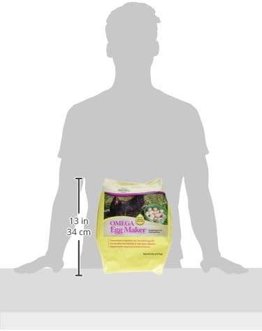 Manna Pro Omega Egg Maker - Chicken Feed Supplement for Laying Hens - Poultry Food with Omega-3 Fatty Acids - Digestion Support with Fortified Vitamins & Minerals - 5 lbs (Pack of 2)