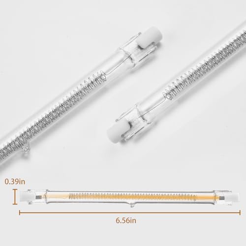 400W Chicken Coop Heater Bulb, Replacement Bulb Accessories for Chicken Heat Lamp - Bulb 400W - 4 Pack, Glass, Brooder Heater Tubes for Chicks - Image 2