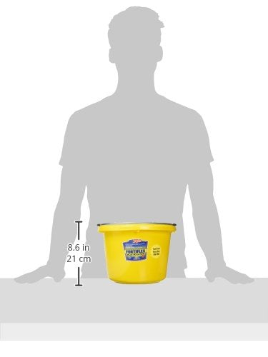 FORTEX Industries 280127 Utility Pail Yellow, 8 Quart