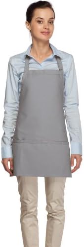 DayStar Apparel Premium Quality 3-Pocket Bib Apron with Adjustable Neck and Extra Long Ties - Style 200