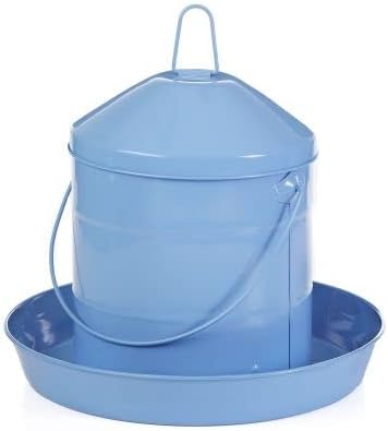 Double-Tuf® Painted Hanging Galvanized Poultry Feeder | Automatic Poultry Feeder | Easy to Use | Durable, Weatherproof and Lightweight | 17 lbs