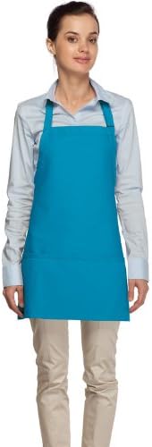 DayStar Apparel Premium Quality 3-Pocket Bib Apron with Adjustable Neck and Extra Long Ties - Style 200