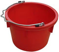 8 Quart 2 Gallon Red Plastic Utility Bucket - Pack of (10)