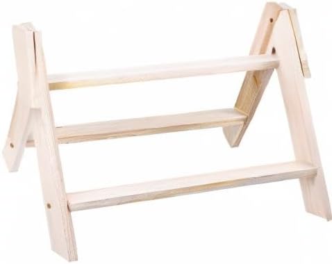 balacoo Wooden Chicken Standing Rack 17X13X10 Inch Roosting Ladder and Perch for Poultry Training and Bird Exercise