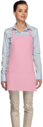 DayStar Apparel Premium Quality 3-Pocket Bib Apron with Adjustable Neck and Extra Long Ties - Style 200