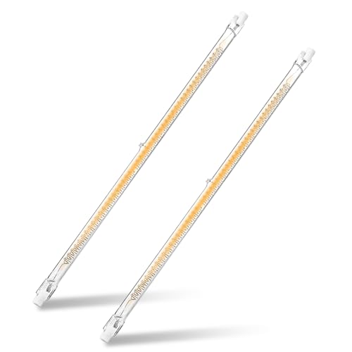 600W Chicken Coop Heater Bulb, Replacement Bulb Accessories for Chicken Heat Lamp - Bulb 600W - 2 Pack, Glass, Brooder Heater Tubes for Chicks by VORIGY