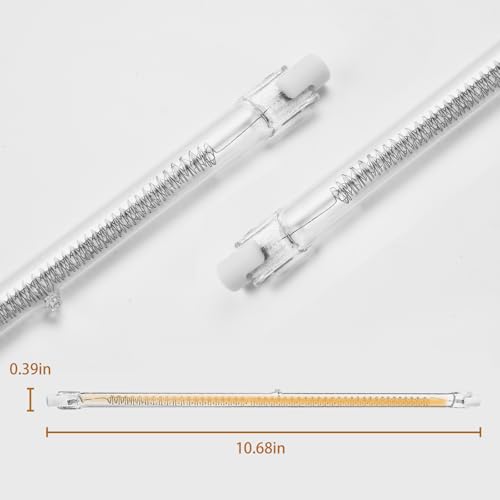 600W Chicken Coop Heater Bulb, Replacement Bulb Accessories for Chicken Heat Lamp - Bulb 600W - 1 Pack, Glass, Brooder Heater Tubes for Chicks - Image 2