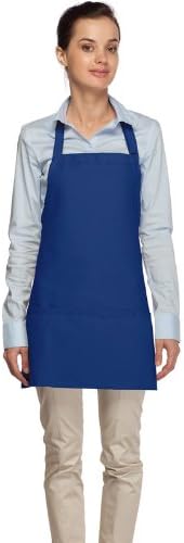 DayStar Apparel Premium Quality 3-Pocket Bib Apron with Adjustable Neck and Extra Long Ties - Style 200