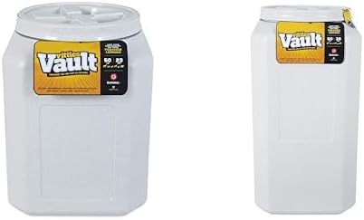 Gamma2 Vittles Vault Pet Food Storage Container Bundle - Sealed Dog & Cat Food Containers (50lbs [14" L x 20" H] & 80lbs [14" L x 28" H]) - Made in USA