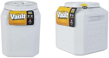 Gamma2 Vittles Vault Pet Food Storage Container Bundle - 50lbs [14" L x 20" H] and 25lbs [12" L x 13.75" H] Airtight Containers for Dog and Cat Food