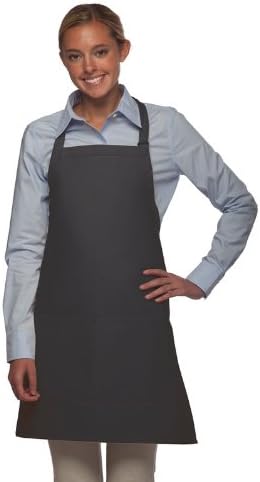 DayStar Apparel Bib Apron with Center Divided Pocket - Style #212