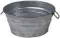 Behrens 101LFT 1 Qt. Hot Dipped Steel Low Flat Tub, Silver