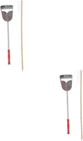 Angoily 4pcs Bird Cage Cleaning Set Brush and Shovel Kit for Parrot and Pets Easy to Use Cage Accessory for Daily Maintenance
