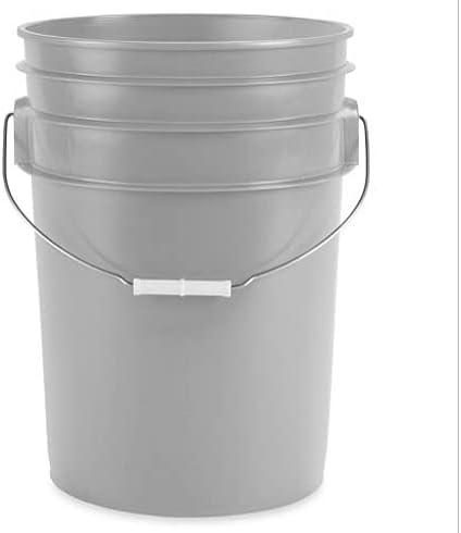 House Naturals 6 Gallon Food Grade BPA Free Made in USA Bucket Pail with Blue Airtight Double Gasket Screw on Lid (Pack of 2)