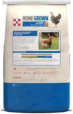 Purina Home Grown Layer Pellets, Chicken Feed for Laying Hens, 16% Protein, 50lb
