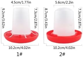 Chick Feeder and Waterer Kit, Chick Waterer and Feeder, Sustainable Chick Feeder Waterer for Poultry Duck Quail Baby Automatic Feeders Waste Bird Water Dispenser Coop Accessories Supplies