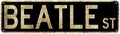 Vintage Metal Tin Sign - Beatles Street (4''x16'') - Waterproof and Dust-Proof Wall Decor for Home, Restaurant, Bar, Cafe, and Garage