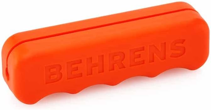 Behrens 6 Gallon Galvanized Steel Storage Can or Waste Bin w/Locking Lid & Handle (2 cans, 2 Orange Grips)