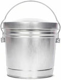 Galvanized Steel Locking Lid Storage Can, 6-Gallon