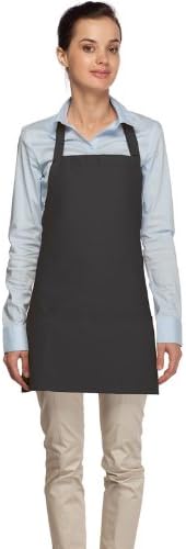 DayStar Apparel Premium Quality 3-Pocket Bib Apron with Adjustable Neck and Extra Long Ties - Style 200