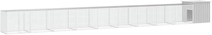 Extra Large Chicken Cage, Expandable Galvanized Steel Poultry Run, Secure Outdoor Coop for Backyard Hen Enclosure, Weatherproof Metal Pen