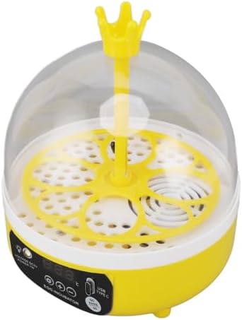 Small Incubators for Hatching Eggs, Mini Egg Incubator for Home Automatic Temperature Humidity Control Eggs Candler Poultry Hatching Machine for Chickens Ducks Pigeons (Auto