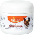 Healthy Paw Life Sulf Hen Lime Sulfur Cream for Poultry Care – Ointment for Pecking Wounds, Chapped Skin, Cuts, Infections and Dermatitis – 2 oz