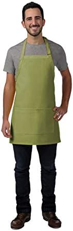 DayStar Apparel Bib Apron with Center Divided Pocket - Style #212