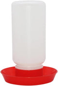 Chick Feeder and Waterer Set, 1L Baby Chicken Waterer Feeder, Baby Chicken Starter Kit, Hanging Poultry Drinker Quail Feeder, Small Coop Water Dispenser for Chickens, Turkeys, Ducks (Large Feeder)