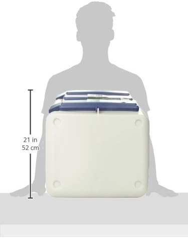 Coastal - Bergan - Stack-n-Stor Food Storage, Beige and Navy, 18 gal (Medium)