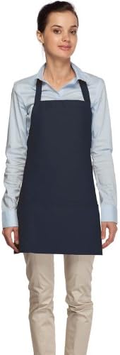 DayStar Apparel Premium Quality 3-Pocket Bib Apron with Adjustable Neck and Extra Long Ties - Style 200