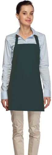 DayStar Apparel Premium Quality 3-Pocket Bib Apron with Adjustable Neck and Extra Long Ties - Style 200