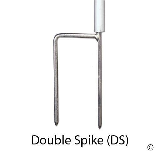 Premier 1 ElectroStop® 42"H x 164'L Portable Electric Fence with Built-in Double Spike Posts for Extra Stability | White/Black Fence for Sheep & Goats
