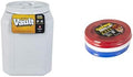Gamma2 Vittles Vault 50lb Pet Food Storage Container [14" L x 20" H] with 3pk Gamma Seal Lid Combo (Red, White & Blue) for 3.5-7 Gallon Buckets - Made in USA