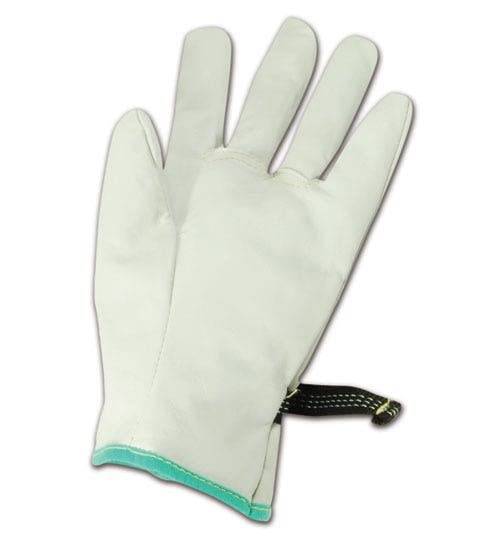 MAGID PowerMaster 12501PS Leather Linesmen Protector Gloves, 3 Pairs, 9.5” Length, Size 10/XL