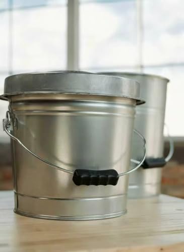 Galvanized Steel Locking Lid Storage Can, 6-Gallon