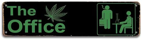 The Office Vintage Metal Tin Sign - UV Protected, Easy to Install - Perfect for Home Bar, Man Cave, or Garage Decor, Funny Gift Item"