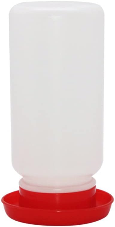 Chick Feeder and Waterer Set, 1L Baby Chicken Waterer Feeder, Baby Chicken Starter Kit, Hanging Poultry Drinker Quail Feeder, Small Coop Water Dispenser for Chickens, Turkeys, Ducks (Medium Feeder)