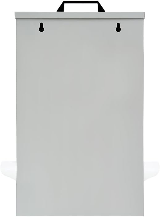 SARUFO Chicken Feeder Wall Hanging 25lb 3-Port All-Weather Metal Poultry Feeder with Plugs Wind and Rainproof Suitable for Chickens, Geese, Ducks, Turkeys, Quails