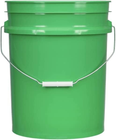 House Naturals 5 Gallon Food Grade BPA Free, Made in USA Plastic Bucket (3 Colors) with Air Tight Screw On lid, (Pack of 3)