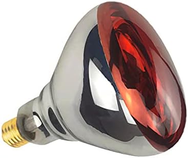 2 Pack 250W Heat Lamp Red Infrared Bulbs Glass Lamp Bulb for Food Service, Brooder Bulb, Chicks, Pet, Bathroom, Light Therapy Use E26 Base, Flood Light Heat Lamp.