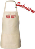 Personalized APRON with Pouch Pocket Adult Q4250 / Embroidery Text Apron/Custom Text Apron/Embroidery Apron